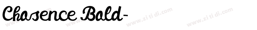 Chosence Bold字体转换